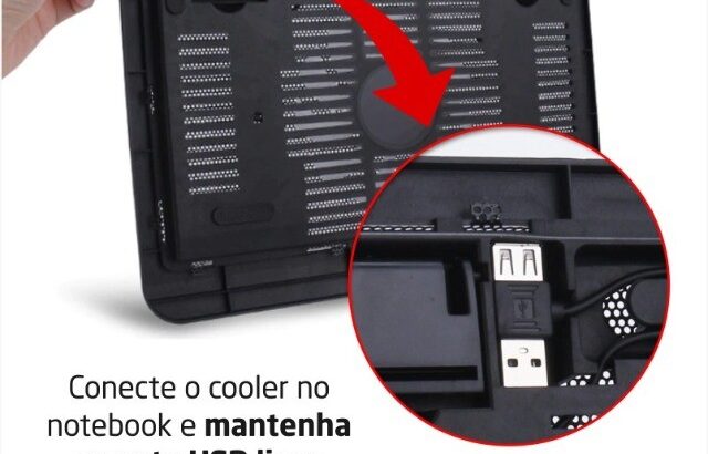 Cooler multilaser para Notebook com leds AC264