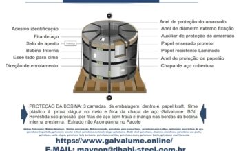 Galvalume AZM 120 0,40mm x 1200mm Importado com a Dhabi Steel