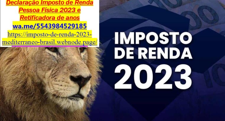 Consultoria Cianorte em Imposto de Renda 2023 e Contabilidade