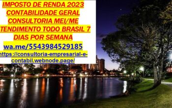 IMPOSTO DE RENDA 2023 CONTABILIDADE GERAL CONSULTORIA MEI/Me
