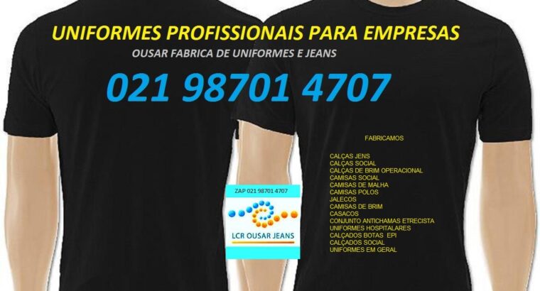 Roupas para Uniformes Confecção Fabrica